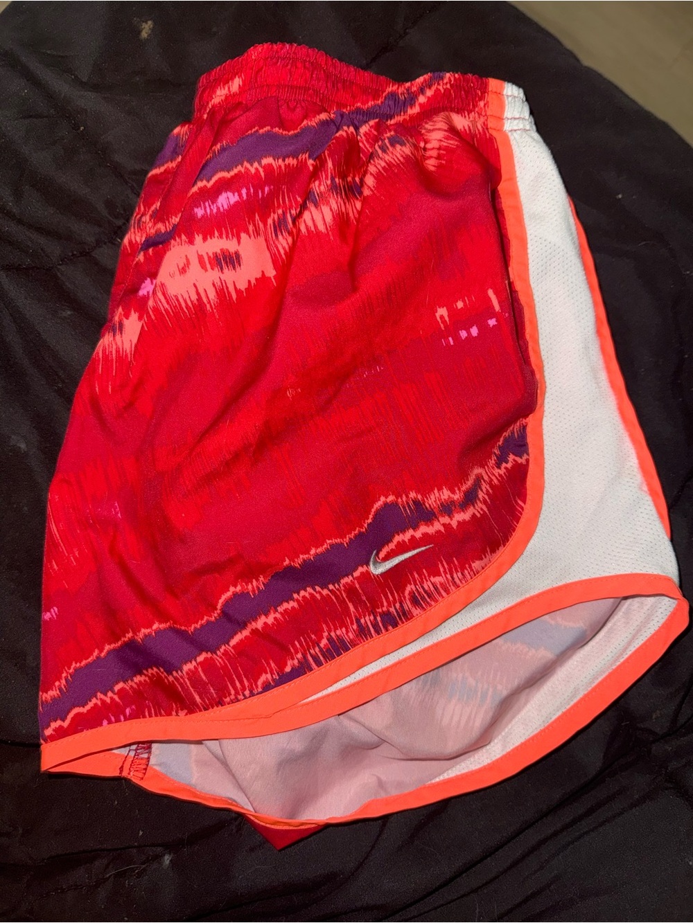 Nike Red and Coral Athletic Running Shorts